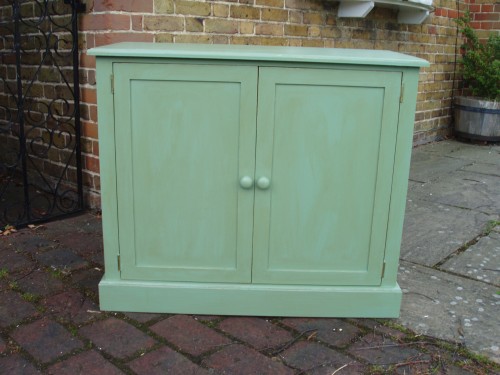 Green painted cabinet