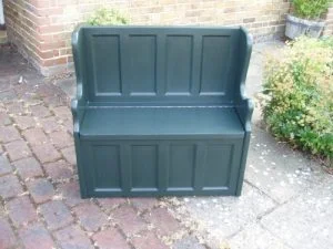 shabby chic monk's bench