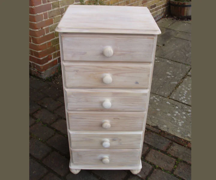 Limed look chest