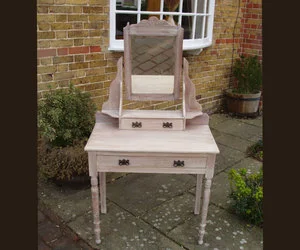 Limed look dressing table