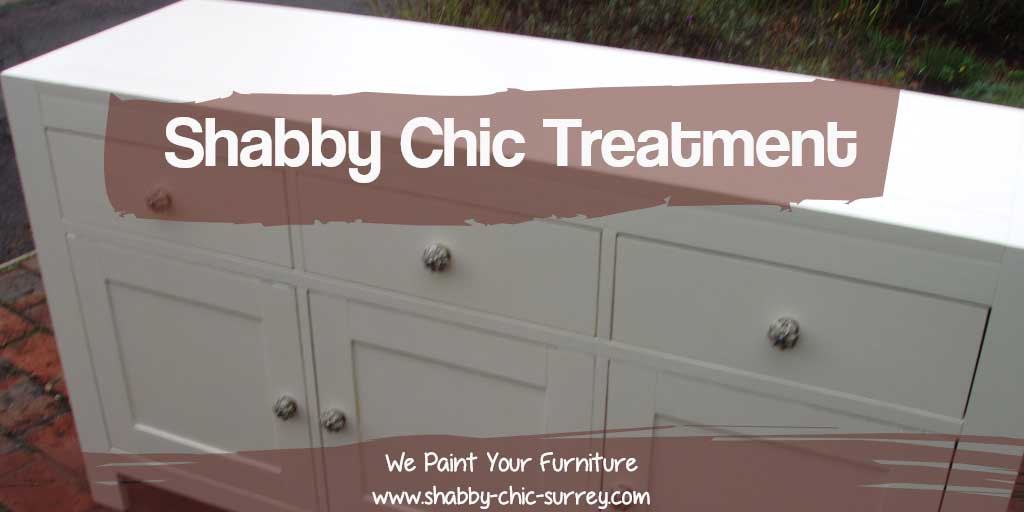 Shabby chic treatment for sideboard