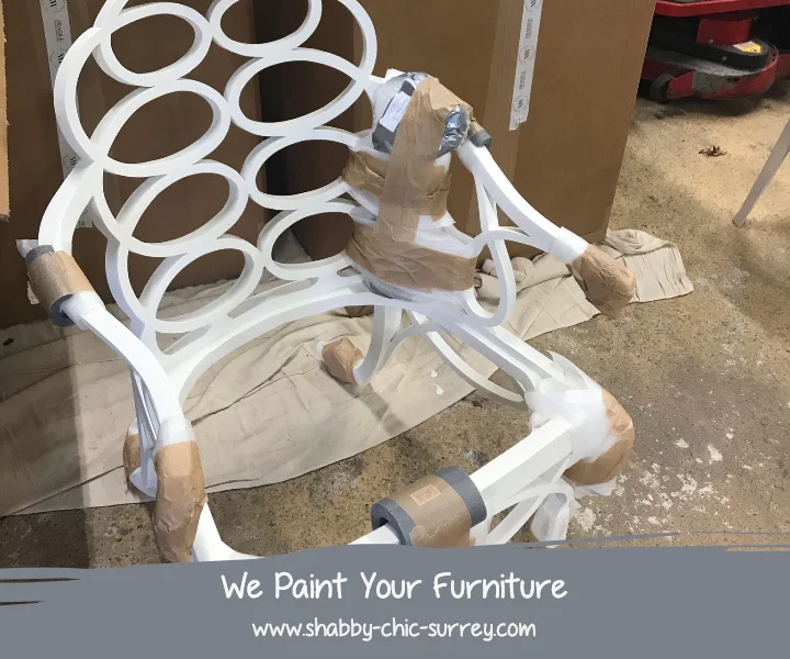 Spray painted chairs