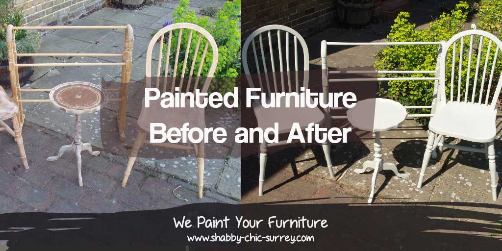Painted furniture before and after
