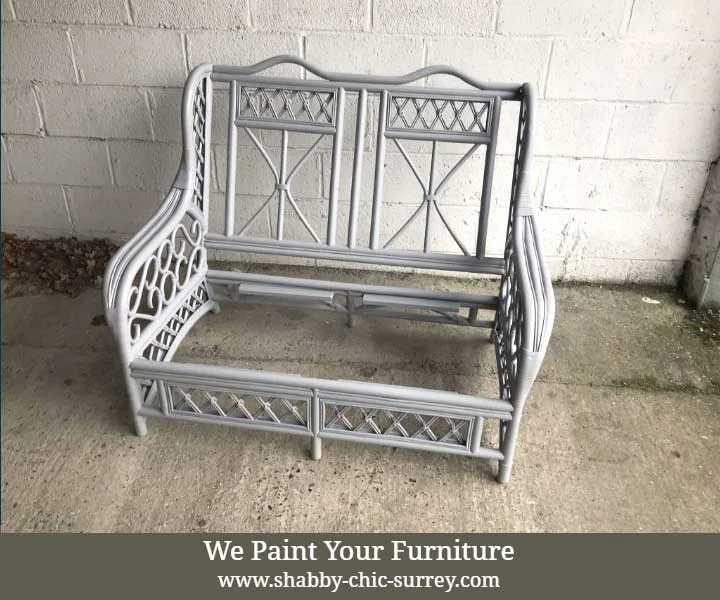 Paint transformation for cane furniture
