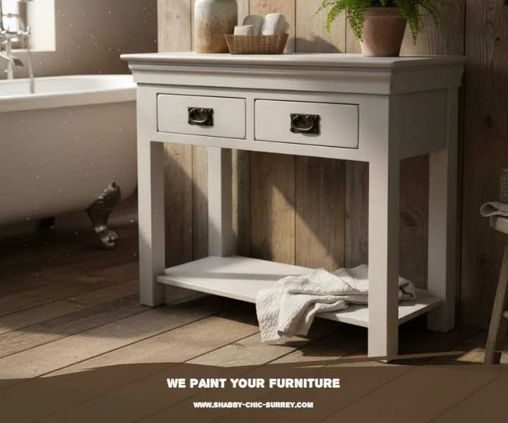 Sideboard painted ammonite