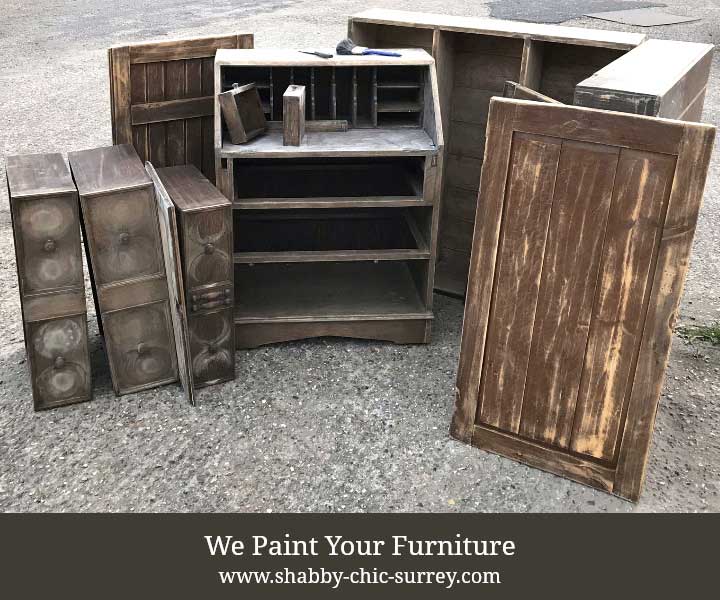 Workshop desk sanding