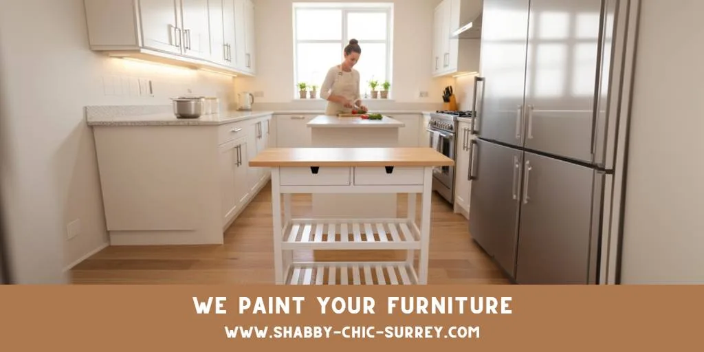 Painted butchers block