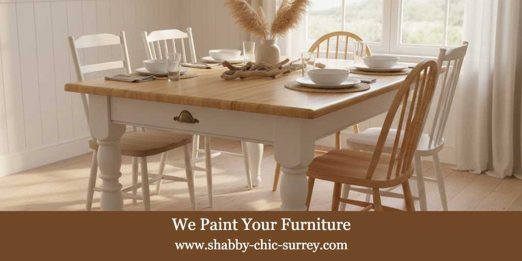 Two-tone dining table