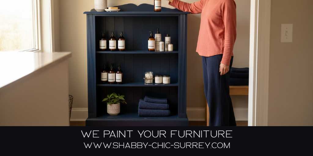 Blue painted storage unit