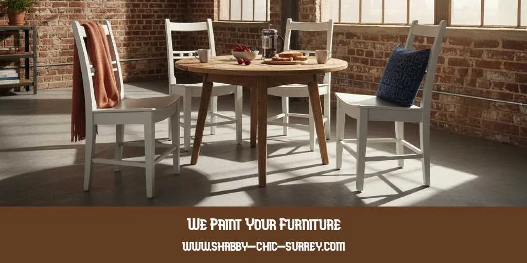 White painted dining chairs